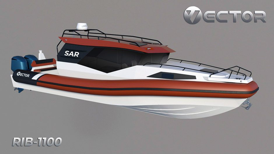 Каютный катер RIB 1100 Cabin